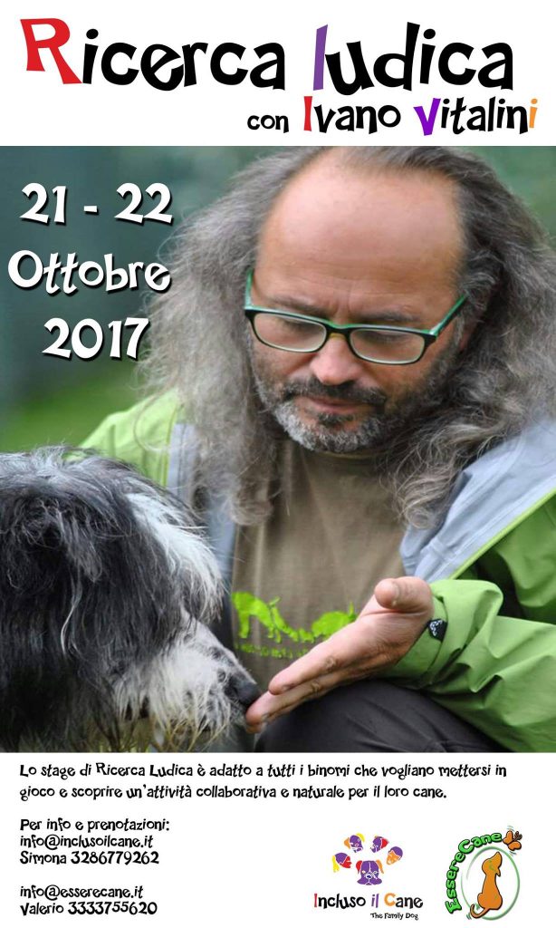 Roma 21 e 22 Ottobre 2017 - Stage di Ricerca ludica con Ivano Vitalini